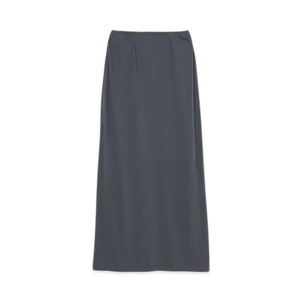INSCRIRE Light Jersey Long Skirt "Dk Grey"