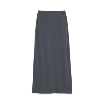 INSCRIRE Light Jersey Long Skirt "Dk Grey"