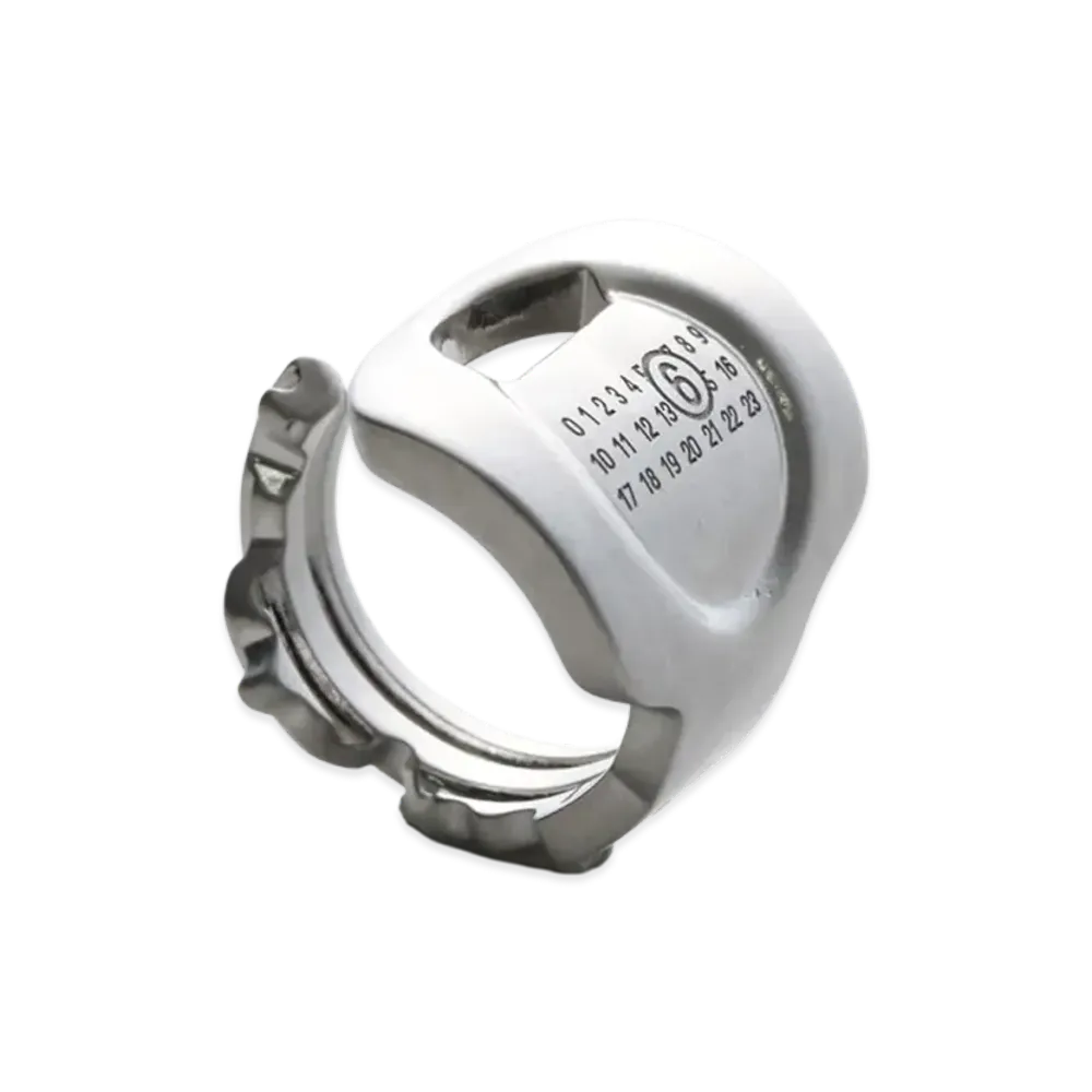 MM6 Maison Margiela Number Ring "Silver"