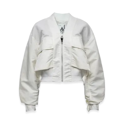 TOGA x PHENIX Type P-011 Convertible Utility Tech Shirt Jacket "White"