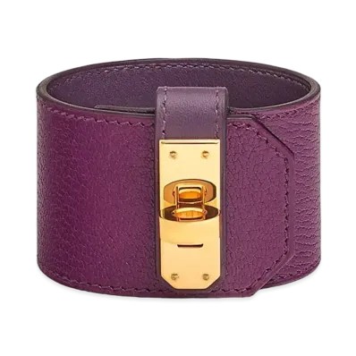 Hermes Kelly Twist Bracelet Large Model "Anemone/Gold"
