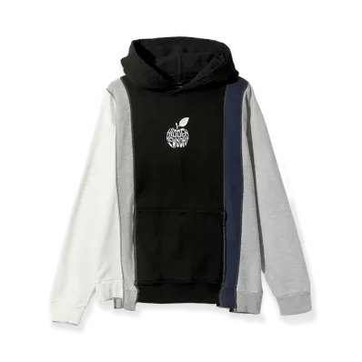 NEEDLES x Hidden 5 Cuts Hoodie "Black/Off White/Grey"