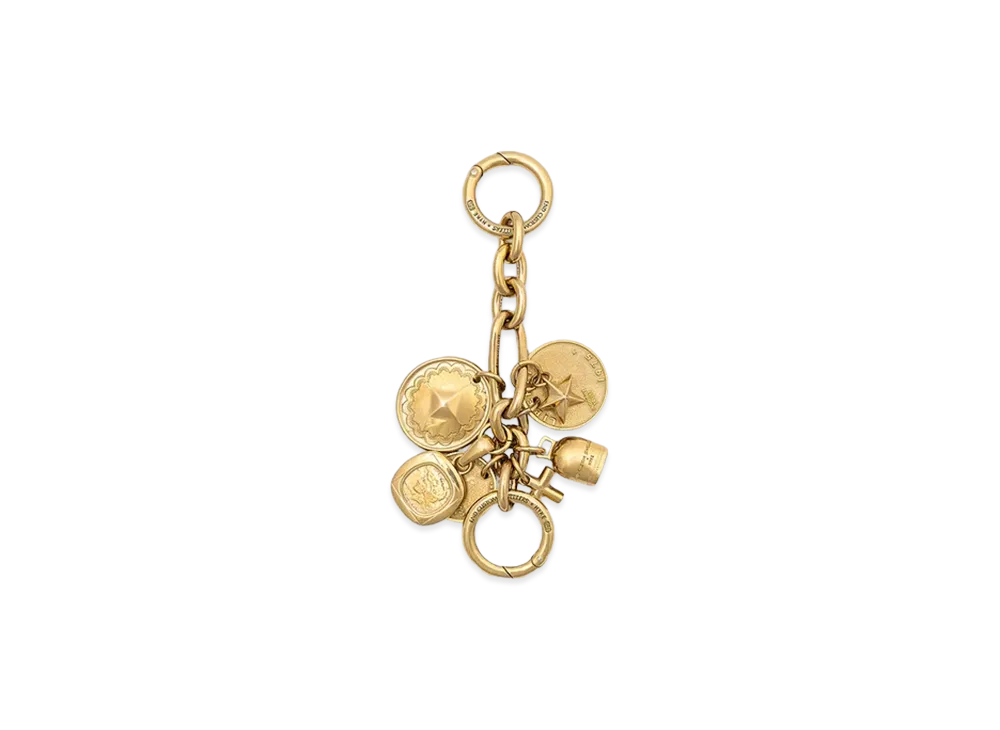 HYKE x END CUSTOM JEWELLERS Women's Multi Charm Key Chain "Gold"