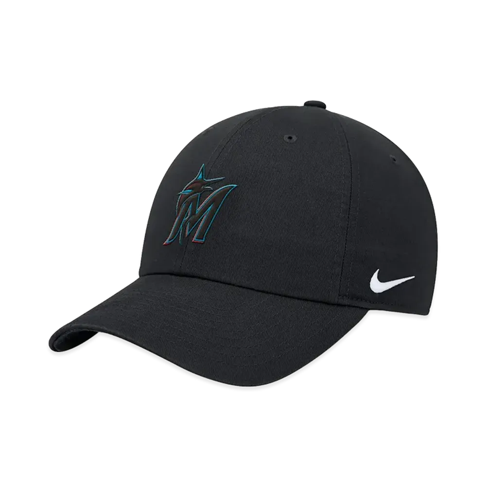 MLB x Nike Marlins Organic Cotton Cap "Black"