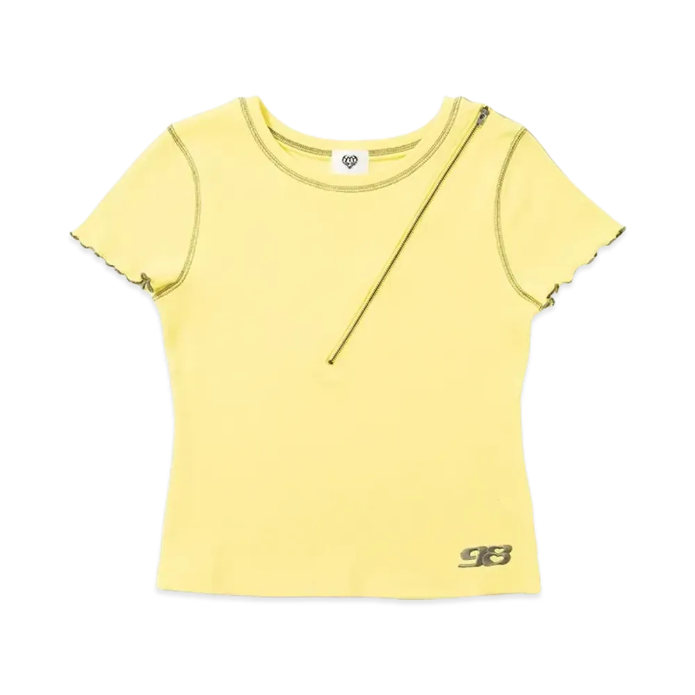 HTH Mellow zip Tee "YELLOW"