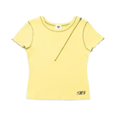 HTH Mellow zip Tee "YELLOW"