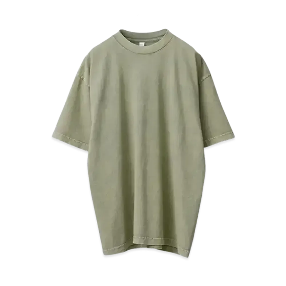 Los Angeles Apparel Garment Dye Short Sleeve Crew Neck T-shirt Mineral Wash "Matcha"
