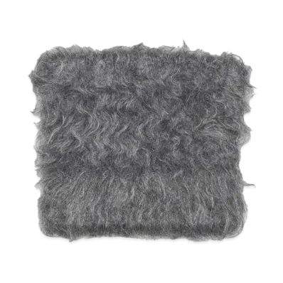 LAD MUSICIAN LOOP YARN SHAGGY KNIT EAR CAP "GRAY"