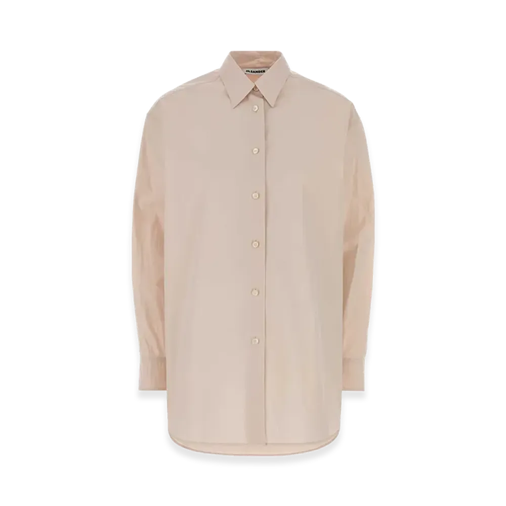 Jil Sander Women's Poplin Oversize Shirt "Light Pink"