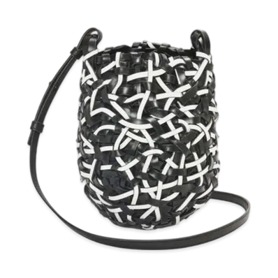 LOEWE Nest Basket Bag Small "Black/White"