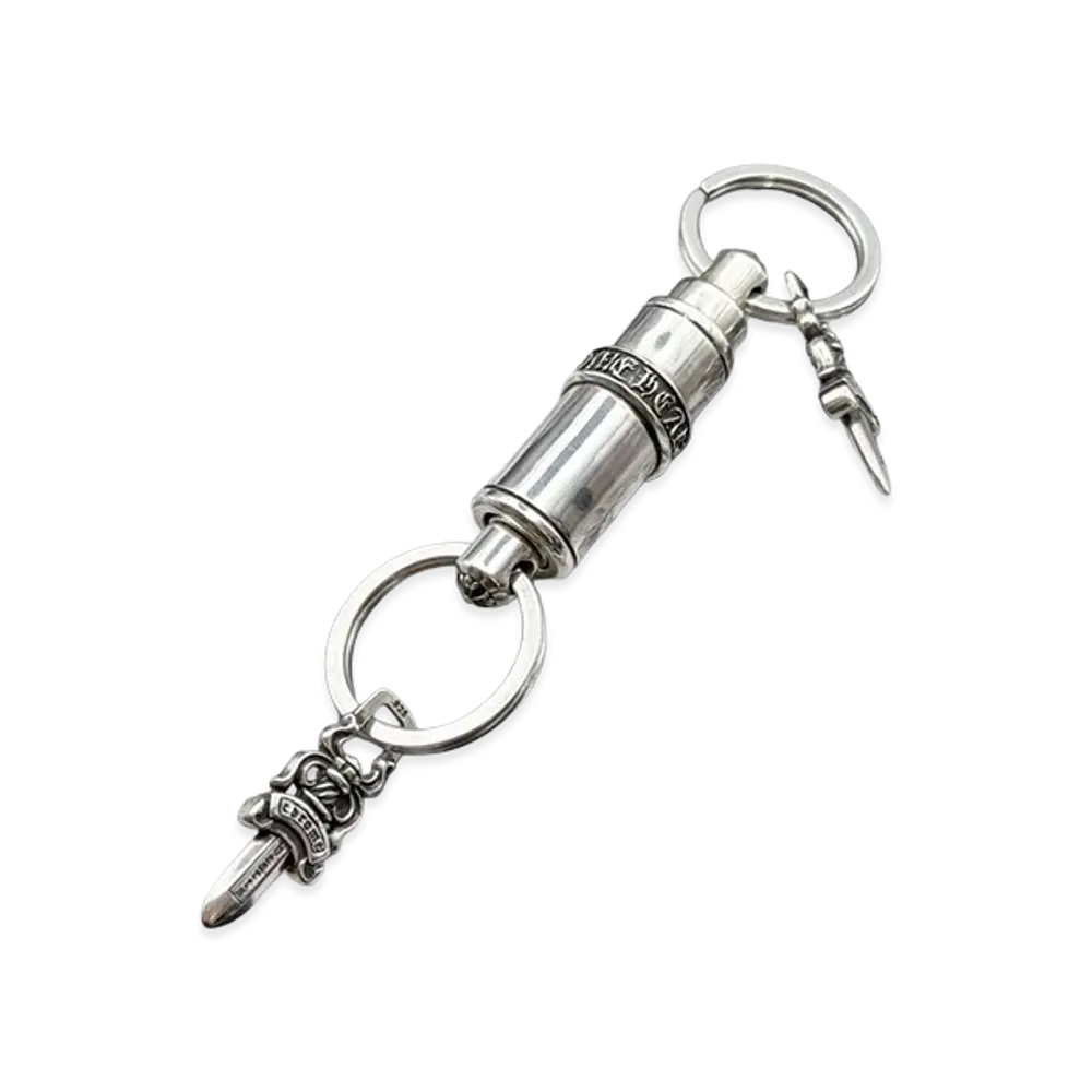 Chrome Hearts Bullet Keyring "Silver"