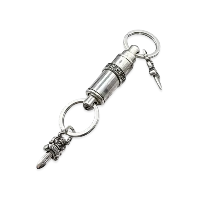 Chrome Hearts Bullet Keyring "Silver"
