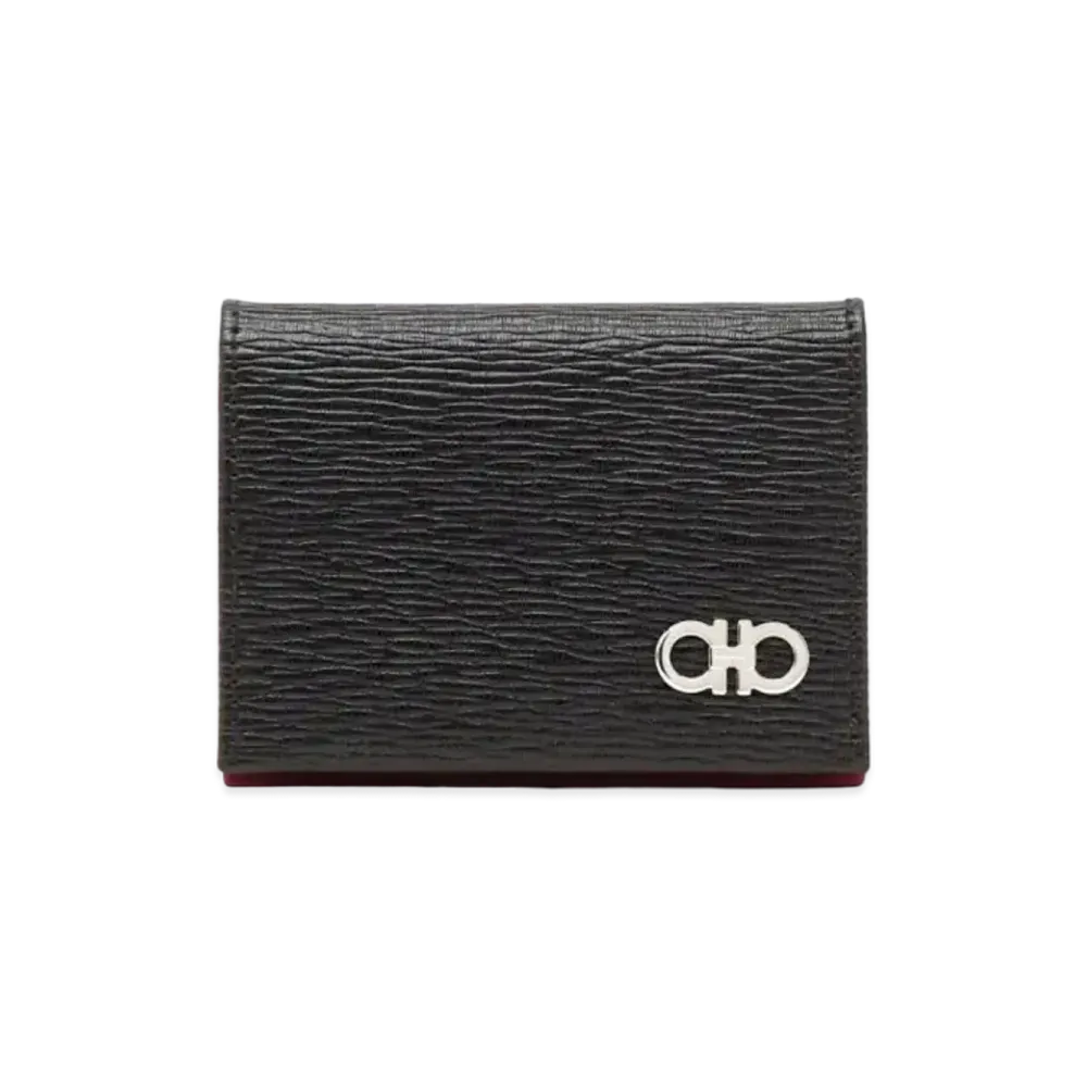Salvatore Ferragamo Card Case "Black/Red Ferragamo"