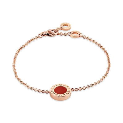 BVLGARI Bulgari Bulgari Bracelet Mother of Pearl Carnelian"Red"