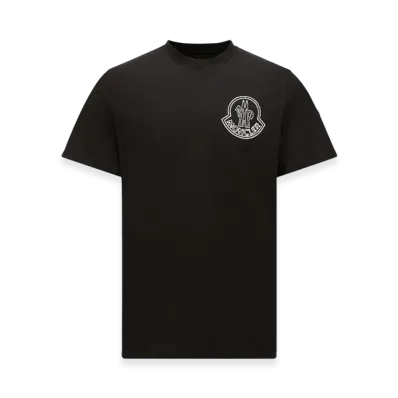 MONCLER Logo Cotton T-Shirt "Black"
