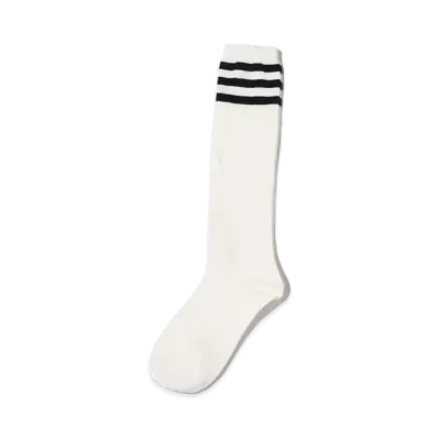atmos pink Monotone Line High Socks "White"
