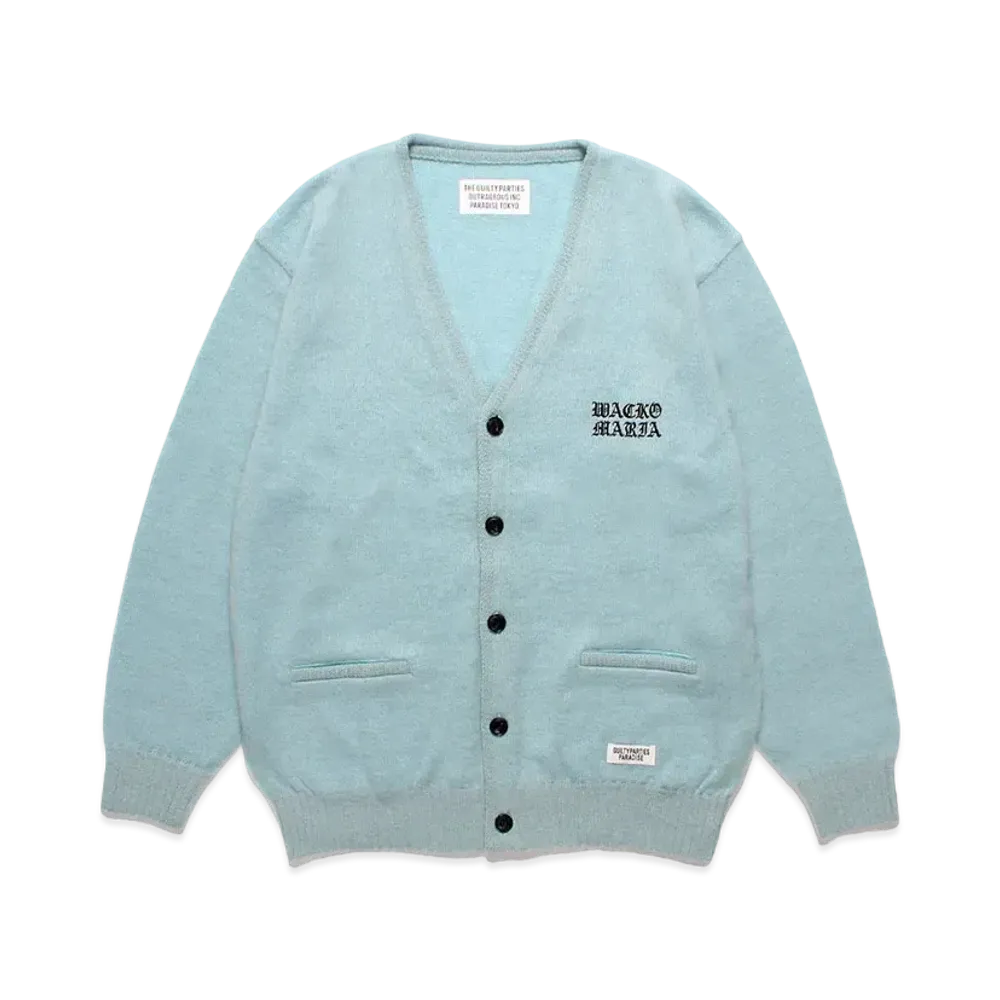 WACKO MARIA Mohair Knit Cardigan "Blue"