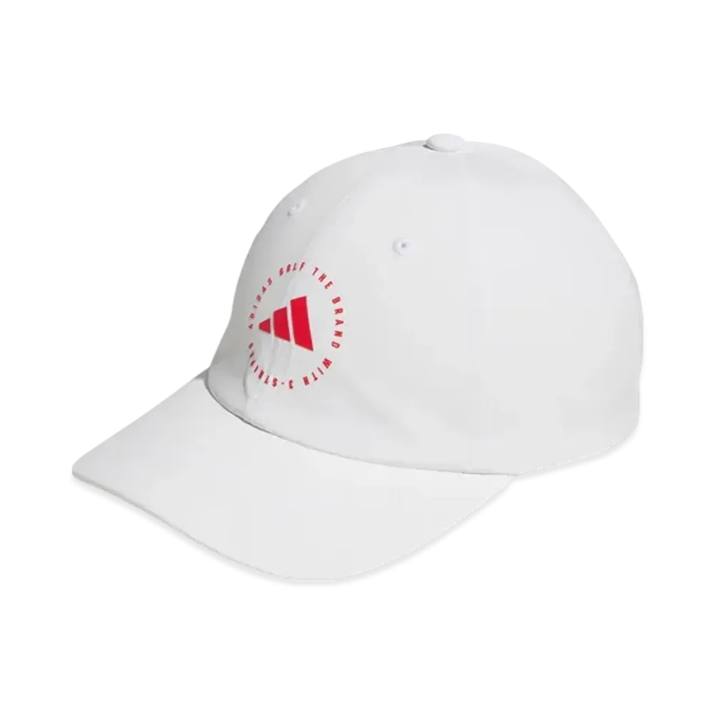 adidas Women's Criss Cross Cap "White/Pure Ruby"
