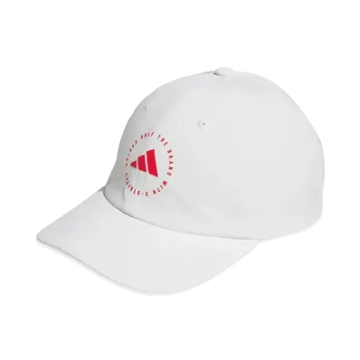 adidas Women's Criss Cross Cap "White/Pure Ruby"