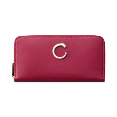 Cartier Zippered International Wallet, Panthere de Cartier "Cherry Red"