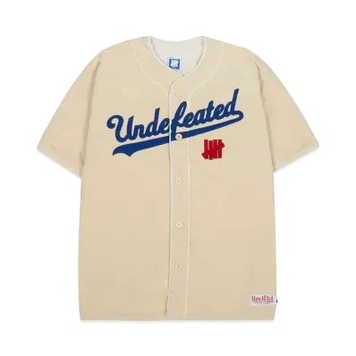 UNDEFEATED CORD S/S BASEBALL JERSEY - 30006 "Off White"