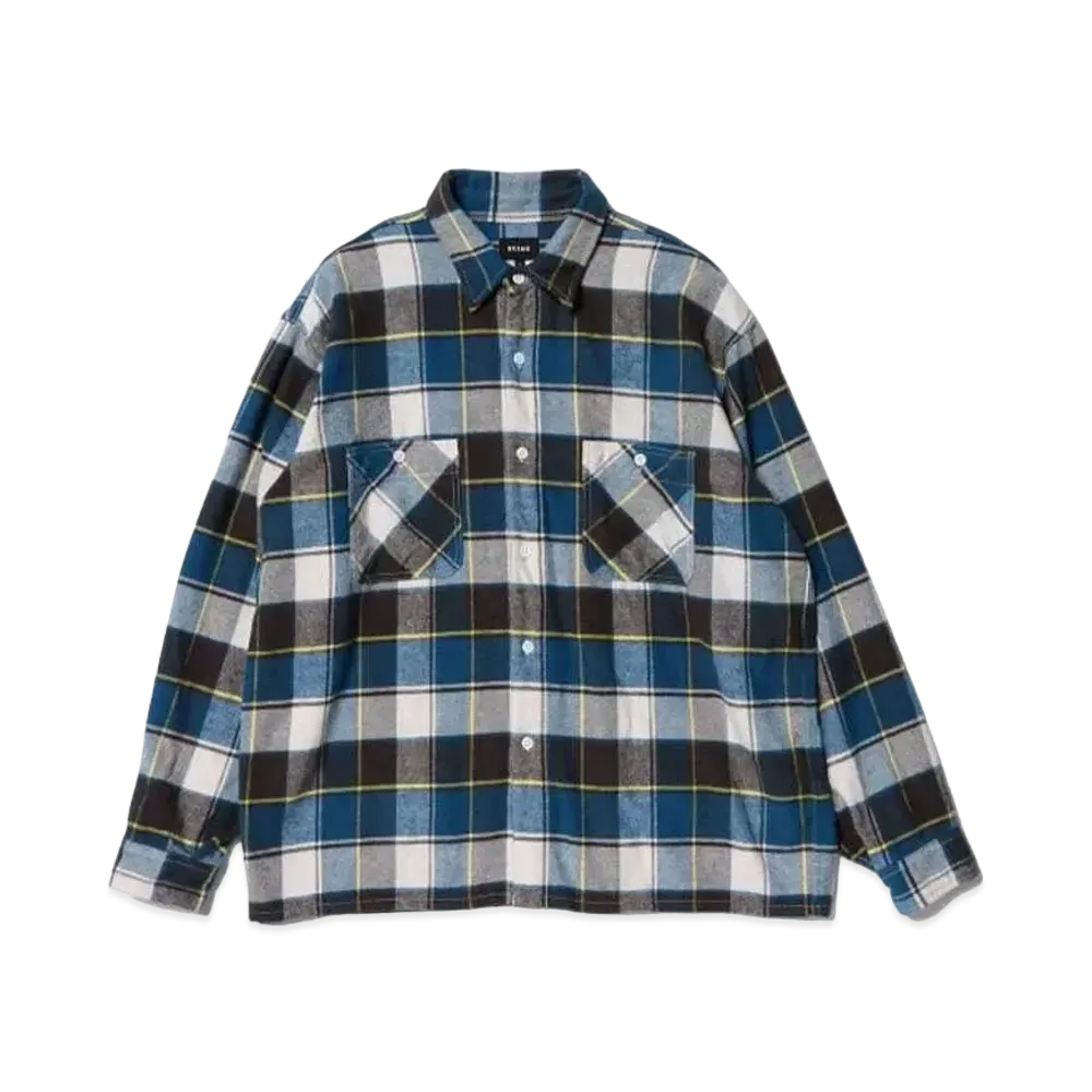 BEAMS Jazz Nep Shirt "Navy"
