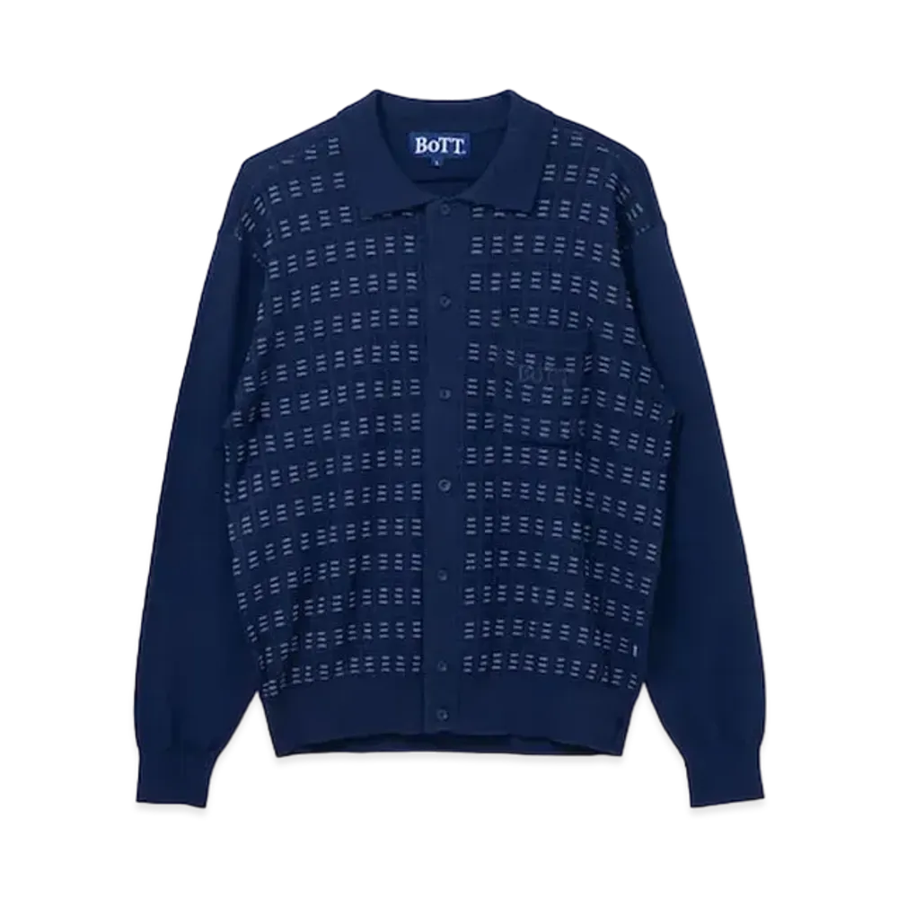BoTT Button Down Knit Polo "Navy"