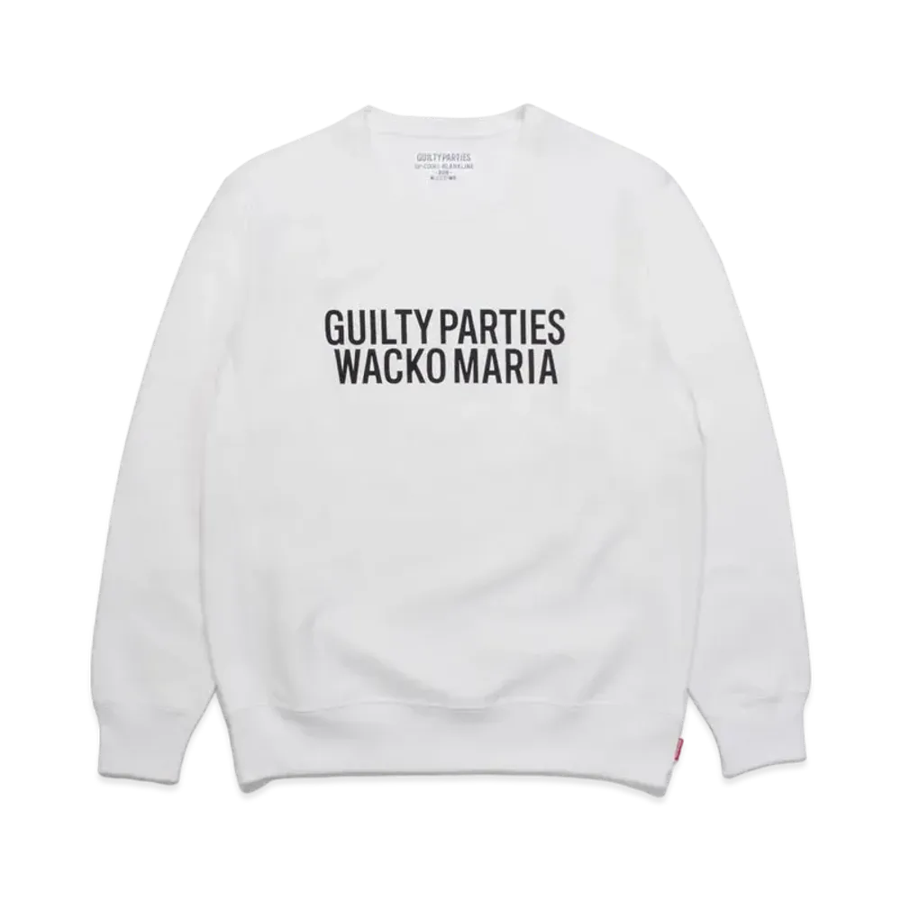 WACKO MARIA HEAVY WEIGHT SWEAT SHIRT "White"