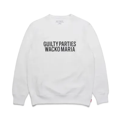 WACKO MARIA HEAVY WEIGHT SWEAT SHIRT "White"