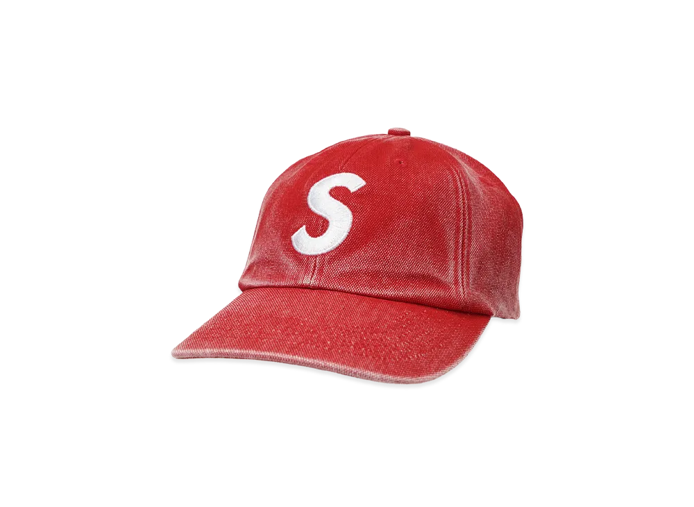 Supreme Pigment Coated S Logo 6-Panel "Red"