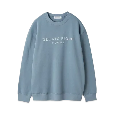 GELATO PIQUE Homme Cotton Fleece Pullover "Blue"