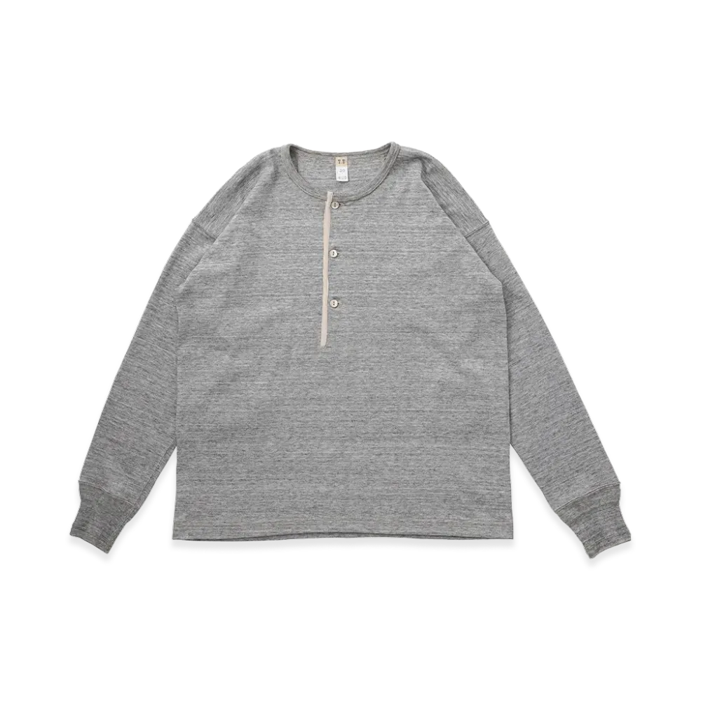 T.T Taiga Takahashi LOT.605 Henry Neck Shirt "Heather Gray"