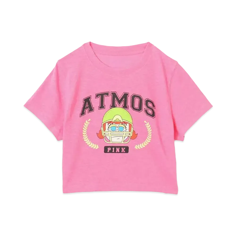 atmos pink x Lili Grumpy Cropped T-Shirt "Pink"