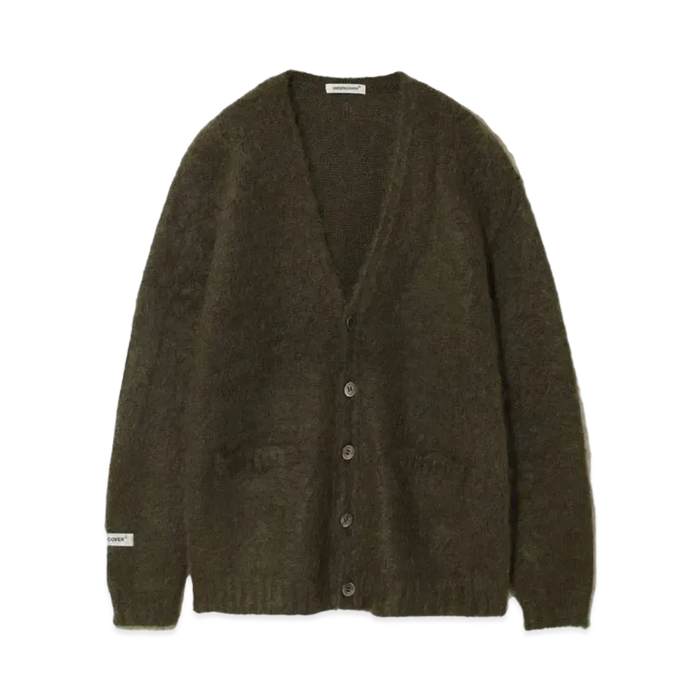 UNDERCOVER Mohair Knit Cardigan "Khaki"