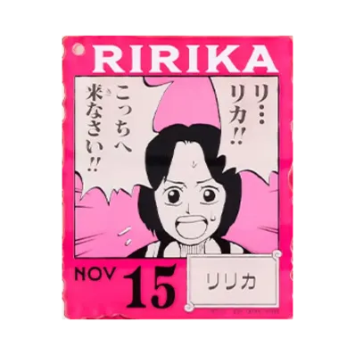 BANDAI "Ichiban Kuji" -ONE PIECE BASE SHOP Lottery 366DAYS OF BIRTHDAYS- Birth Month January-March Kon Colors Acrylic Block Charm Prize 11/15 Ririka