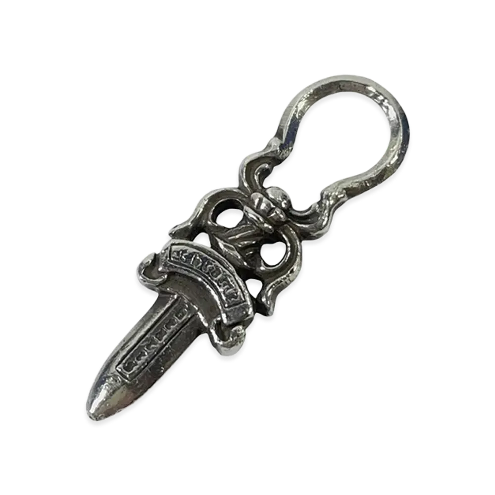 Chrome Hearts #5 Dagger Charm Zip 2 "Silver"