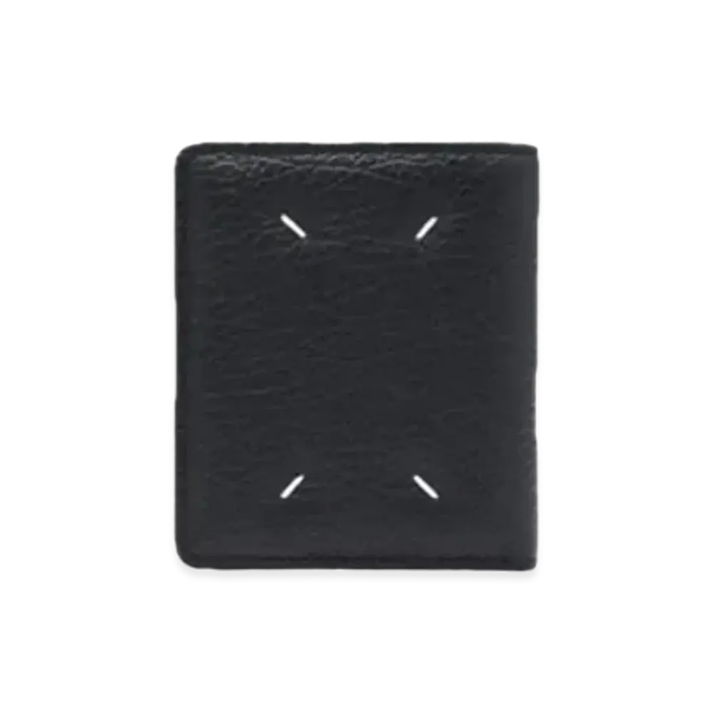 Maison Margiela Leather Popper Wallet "Black"
