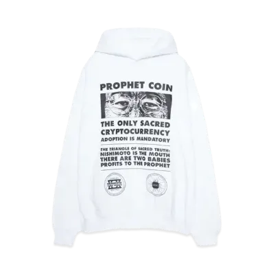 NISHIMOTO IS THE MOUTH PROPHET COIN SWEAT HOODIE "WHITE"
