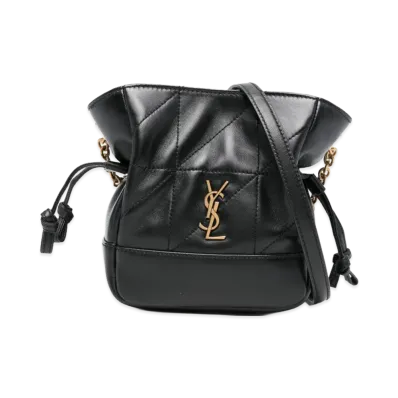 Saint Laurent Women's Leather Mini Jamie Bucket Bag "Black"