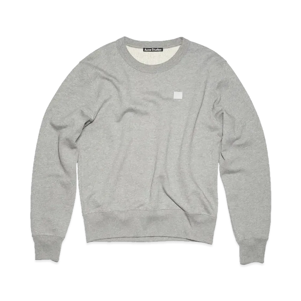 Acne Studios Crew Neck Sweater Regular Fit "Light Gray Melange"