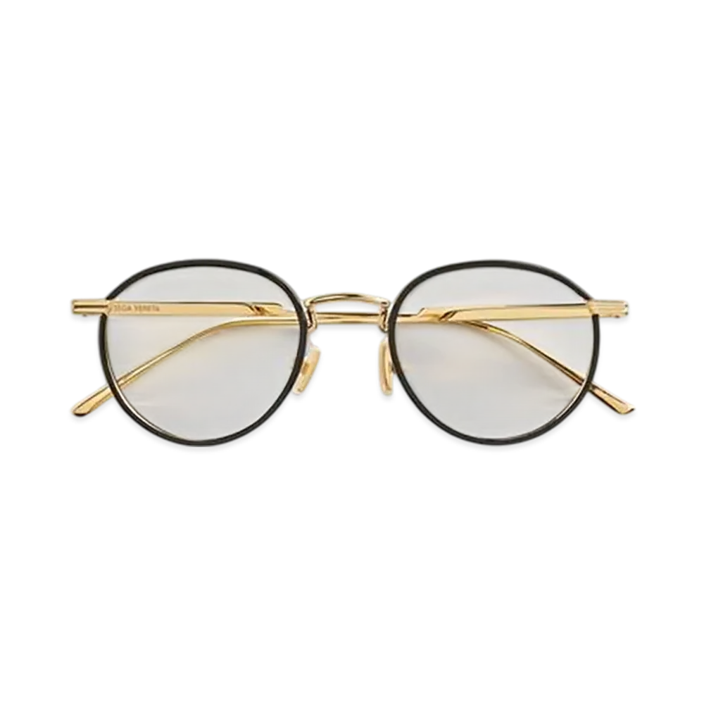 Bottega Veneta Classic Pantos Sunglasses "Black/Gold/Transparent"