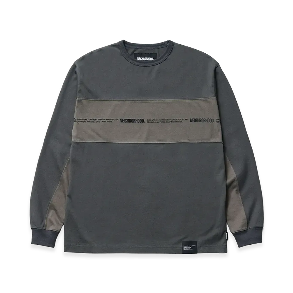NEIGHBORHOOD Two-Tone Crewneck LS "Beige"