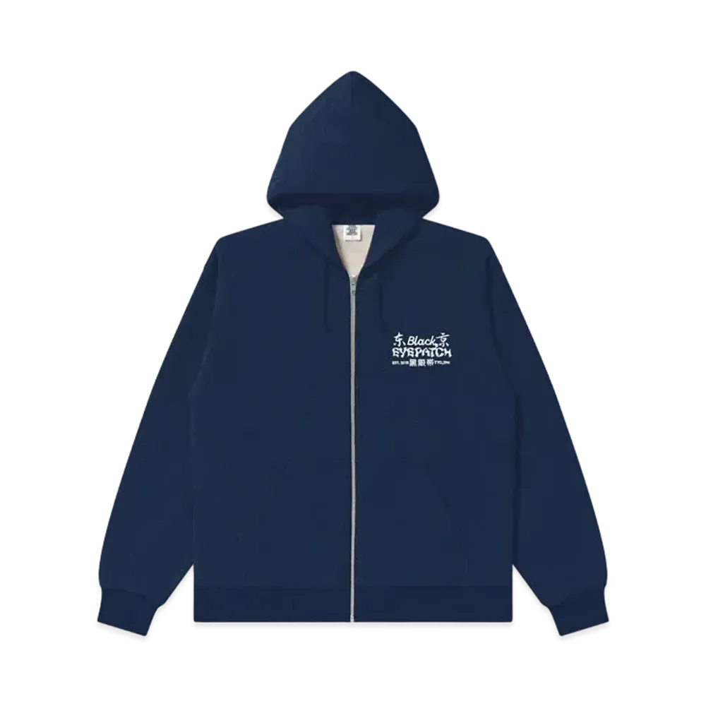 BlackEyePatch Oldtown Tokyo Zip Hoodie "Navy"