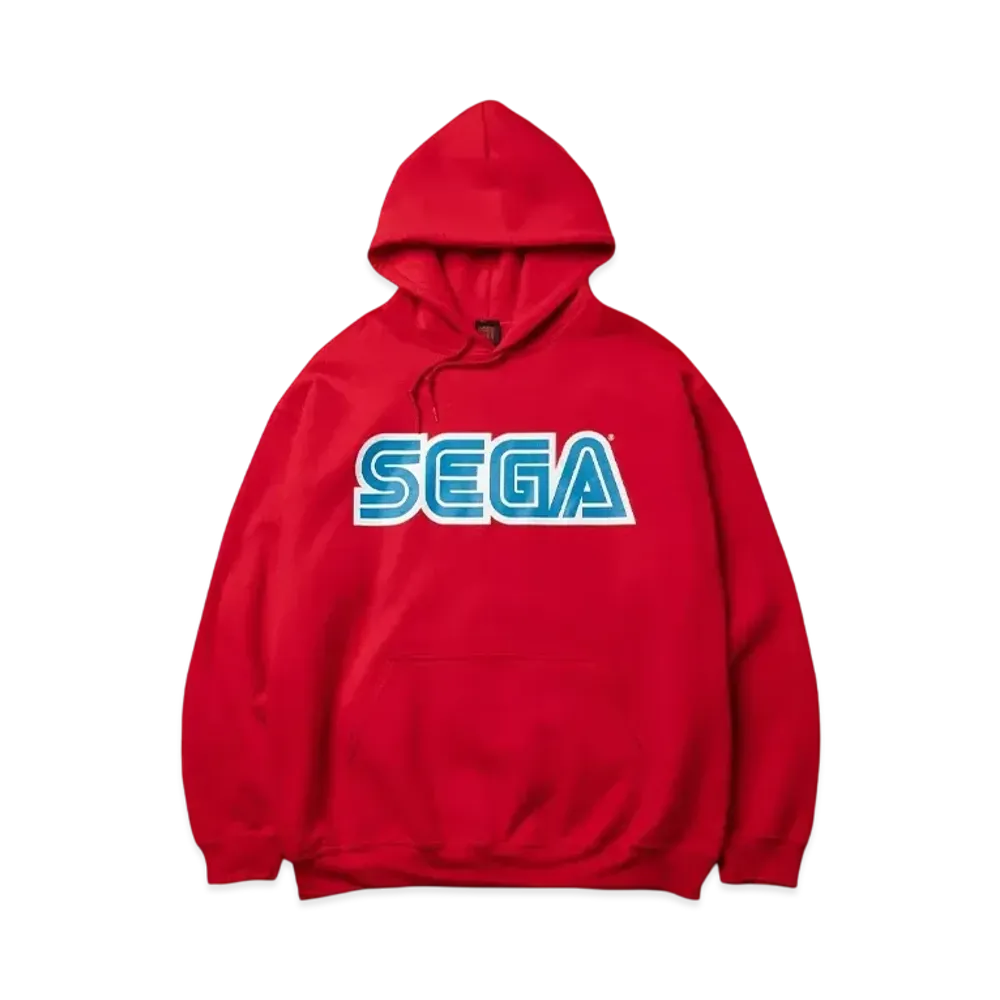 Geeks Rule x SEGA Logo Silkscreen Printing Sweat Hoodie "Red"