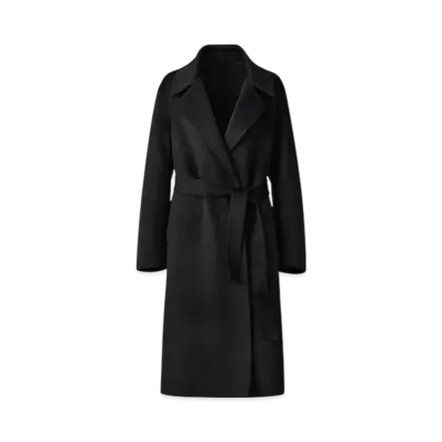 Uniqlo C Women'S Double Face Wrap Coat "Black"