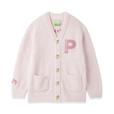 GELATO PIQUE x Mrs. GREEN APPLE Powder Jacquard Cardigan "Pink"