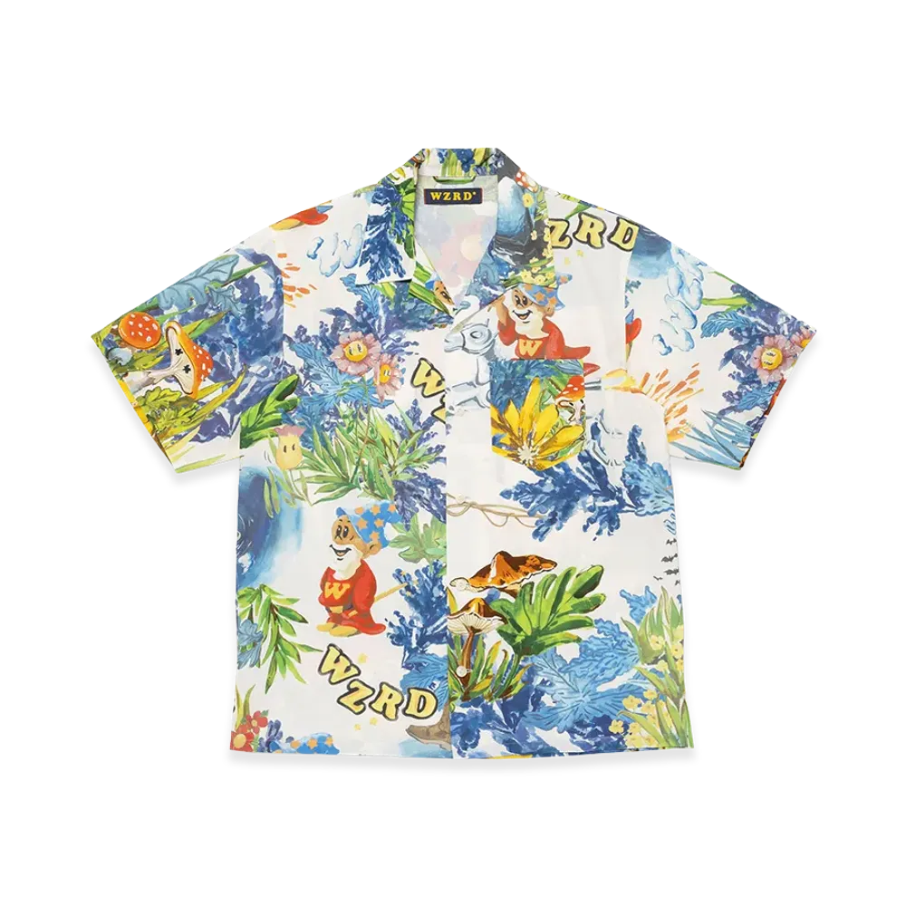 WZRD Aloha Shirt "White"