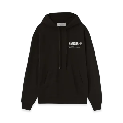 AMBUSH Fleece Workshop Hoodie "Black"