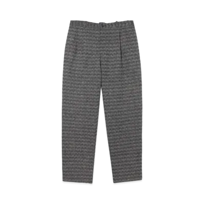 Noah Double Pleat Wool Trouser "Grey"