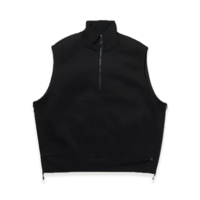 DAIWA PIER39 Tech Sweat Zip Vest Pullover "Black"